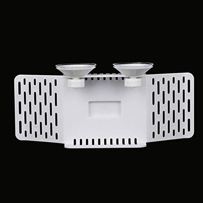 Turtle Basking Platform | Secure Floating Dock with Food Bowl & Suction Cups | Aquarium Reptile Tank Terrace for Climbing/Resting/Feeding