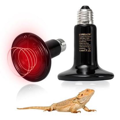 Ceramic Heat Emitter, Reptile Heat Bulbs (2 Pack-0.25 inch-75mm) - Versatile Warming Bulbs for herptiles, Birds, and Household Pets. (150 Watts) - color: 150 Watt, size: 75 mm