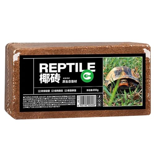 Coir Substrate for Reptile Natural Moisturizing Husk Bedding | Coirfiber Substrate Coir Husk Reptile Tortoise Snakes Hermit Crabs Burrowing Animals Natural Habitat Accessories Bedding