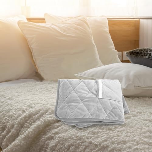TEHAUX USB Electric Heated Blanket with Soft Velvet Constant Temperature Adjustable Heat Settings Washable Design for Bed Period Cramps Relief and Portable Warmth