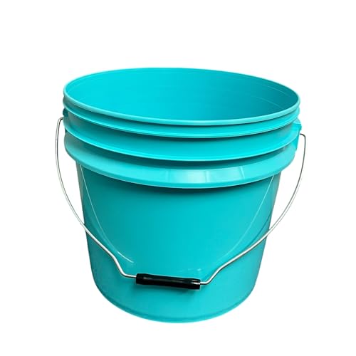 Heavy Duty Detailing Bucket (4 Gal) and Bucket Lid (for Car Wash, Boat, Truck, RV, Fishing & More) (Aqua Blue) - color: Aqua Blue