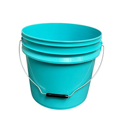 Heavy Duty Detailing Bucket (4 Gal) and Bucket Lid (for Car Wash, Boat, Truck, RV, Fishing & More) (Aqua Blue) - color: Aqua Blue