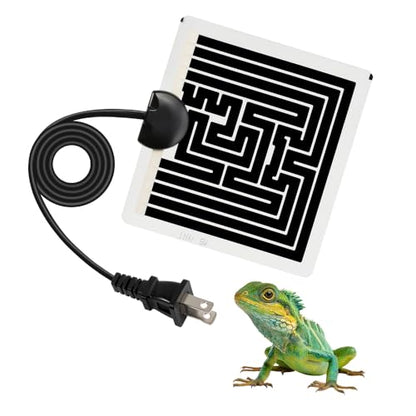 Reptile Heating Pad 6 x 5.5 Inch Reptile Heat Mat with Rapid and Even Heating Reptile Heat Pad Under Tank Terrarium Heat Mat for Reptile Turtle Snake Lizard 5 Watt - size: 6" X 5.5"(5W)