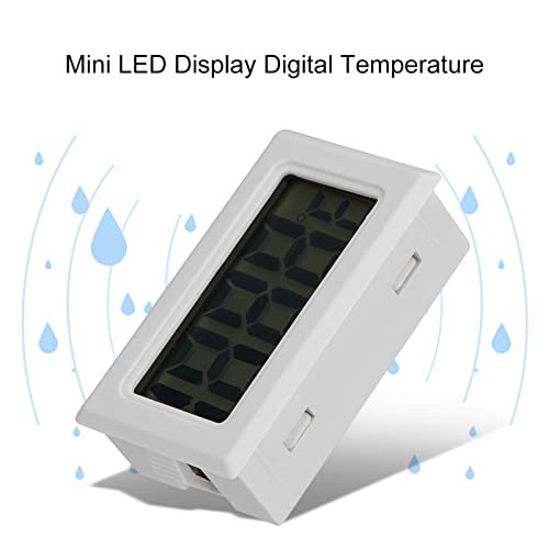 LICAEVEY Digital Thermometer, Mini LCD Temperature Meter with Probe Sensor, Precise Indoor Thermometer for Aquarium, Poultry Reptile Incubator, Switchable Celsius Fahrenheit, Long Wire