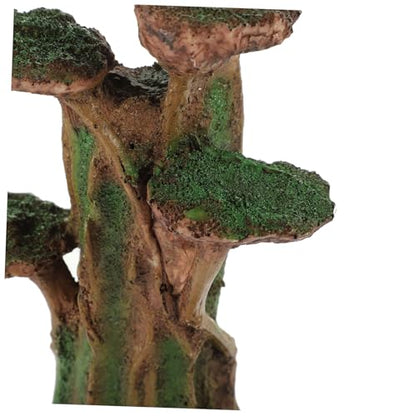 3pcs Simulated Moss Tree Aquarium Stand Leaf Aquarium Stump for Pump for Inflatable Water Home Tank Trunk Aquarium Terrarium Accessories Decor Coral Plant Trun