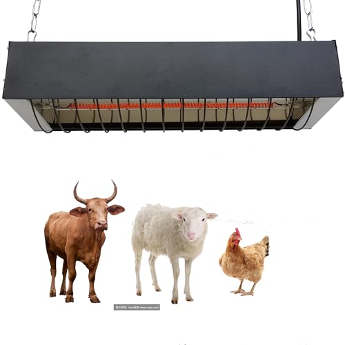 Heat Lamp for Chicks, Carbon Fiber Heating Element, Energy-Saving Poultry Equipment (550W)