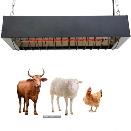 Heat Lamp for Chicks, Carbon Fiber Heating Element, Energy-Saving Poultry Equipment (550W)