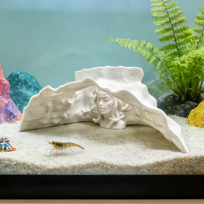 Aquarium Cave, Easy to Clean, 18x6.8x6.8cm, Betta Habitat, Aquarium Underground Tunnel, Safe Material, for Corydora, Catfish, Clown Loach, Guppy, Small Cichlid, Reptiles, Turtles & Terrariums