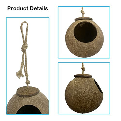 4 PCS Crested Gecko Coconut Hide Natural Lizard Coco Hut Reptile Hanging Nest Flexible Vine Habitat Decoration Bearded Dragon Terrarium Accessories for Tortoise Chameleon Snake Spider - style: 【Style B】