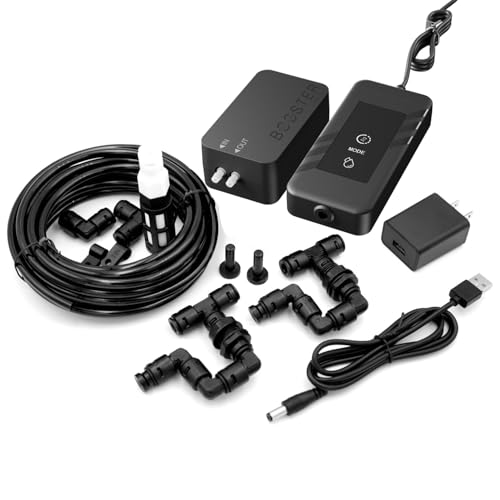 Automatic Reptile Misting & Humidifying System, Auto Rain Sprayer, 2 Nozzles, Auto Reptiles Mister for Terrariums, Chameleon Cages, Plants, Paludariums, Frog Snake Enclosures