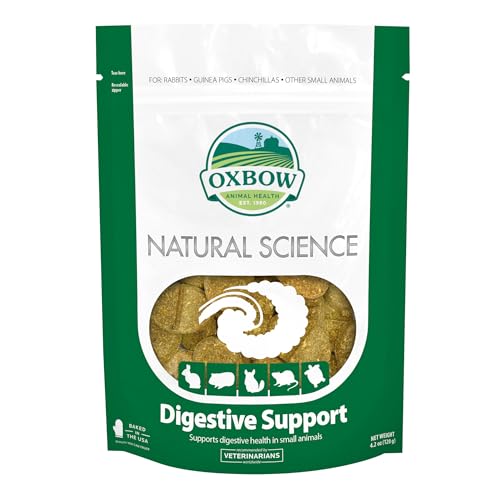 Oxbow Digestive Support Rabbit & Guinea Pig Supplement, Timothy Hay, 4.2 oz | Digestive Support, Timothy Hay, Rabbits, Guinea Pigs, Supplement, Chicory Root, Ginger Root, Chamomile, Healthy Digestion - size: 4.2 Ounce (Pack of 1)