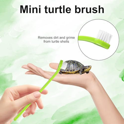 2pcs Turtle Brush, Turtle Shell Brush with Suction Cup Turtle Shell Scratcher Tortoise Shell Cleaning Brushes Turtle Exfoliate Brush Turtle Scrub Brush Aquatic Tortoise Tank Supplies | Turtle Shell Scratcher Tortoise Cleaning Brushes Turtle Exfoliate Brus