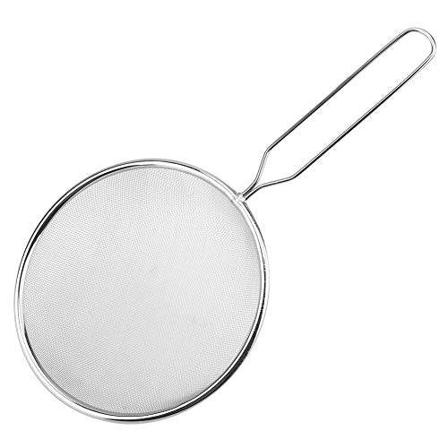 GLOGLOW Reptile Sand Shovel, Stainless Steel Scoop for Pet Waste Cleaning, Lightweight with High Density Mesh for Tortoise and Lizard Cleaning