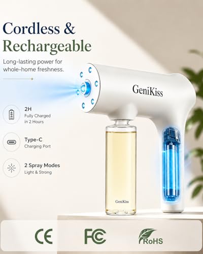 Nano Blue Light Deodorizer Spray Refill Pet & Home Odor Eliminator | Bio-Enzyme Odor Control, For Dog & Cat Urine, Litter Box, Carpets, Trash Bins & Car Interiors, Safe for People & Pets