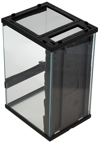 Zilla Front Opening Terrarium - 8" x 10" x 15",Black