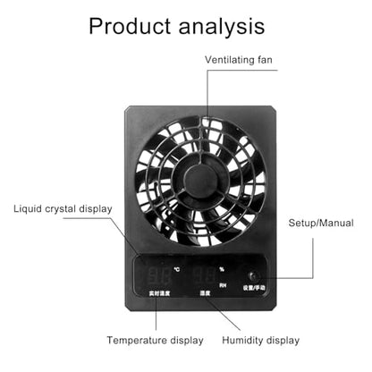 Reptiles Cooling Fan for Terrariums Low Chiller Air Coolers Humidity Reducer Chiller Automatic Control Reptiles Habitat Improvement - color: D
