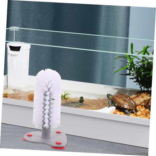 Toddmomy Aquarium Turtle Brush Suction Cup Turtle Shell Scrub Brush Reptile Cleaning Tool