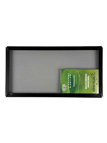 H2Pro - Reptile Realm - Aquarium Mesh Lid Screen Cover – Metal Screen Top for Fish Tanks & Terrariums, Rust-Resistant, High Airflow Design (10 Gallon - 20 1/4" x 10 1/8") - size: 10 gallon - (20 1/4" x 10 1/8")