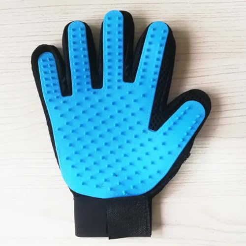 GentleGroom Pet Hair Removal Glove for Dogs & Cats, 259-Tip Deshedding Grooming Mitt, Washable, Adjustable Wrist Strap, Easy Fur Removal