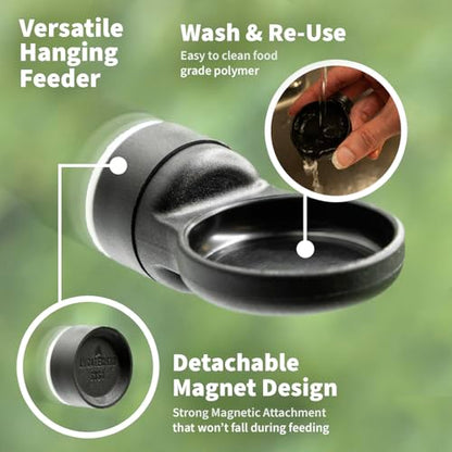 Pangea Microdish Kit for Micro Gecko Feeding, 1.5in x .75in | Feeder & Water Bowl for Mourning Geckos & Micro Gecko - size: S Surface Mount