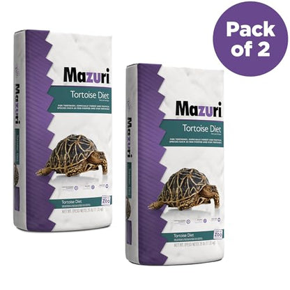 Mazuri | Tortoise Diet | 25 Pound (25 lb.) Bag - Pack of 2 - size: 25 Pound (Pack of 2)