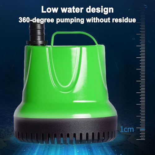 Submersible Aquarium Pump Quiet Filter System Circulation Device | Fountain Water Pump Suction Cup Drainage for Outdoor Garden Pool Sump Hydroponic Irrigation Terrarium