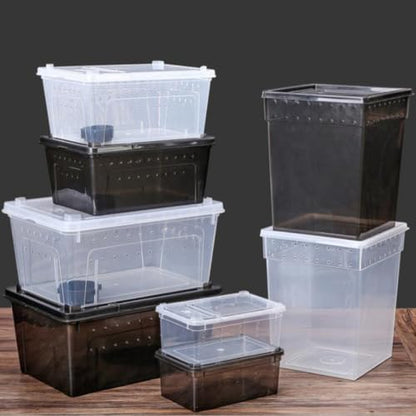 YARNOW Reptile Feeding Box for Lizards and Spiders Lightweight Pp Material with Ventilated Design Suitable for Feeding and Temporary Quarantine Zone
