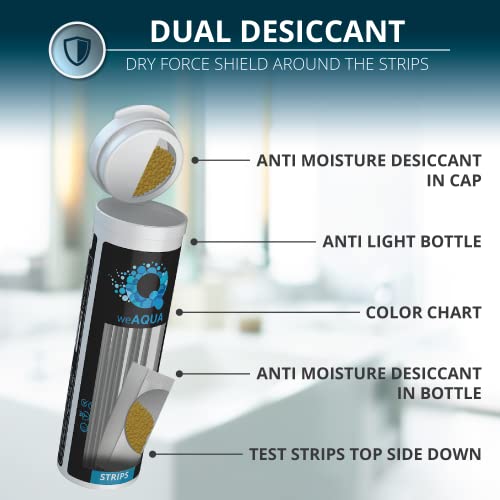 DoubleCheck Water Hardness Test Kit 200 Strips with Sample Cup - Hard Water Testing Strips (0-25 gpg / 0-425 ppm)