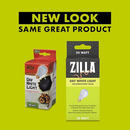 Zilla Incandescent Bulb, Day White - size: 50 Watts, style: Day White
