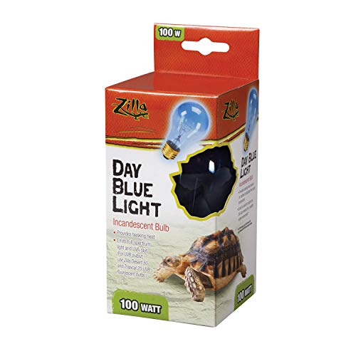 Zilla Day Blue Light Incandescent Bulb for Reptiles [Set of 2] Watt: 100 Watts