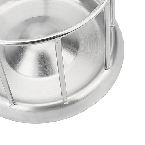 Wontee Tortoise Feeding Dish Reptile Water Dish Food Bowl Stainless Steel Feeder for Tortoises Lizards Turtles Chameleon (S) - size: S