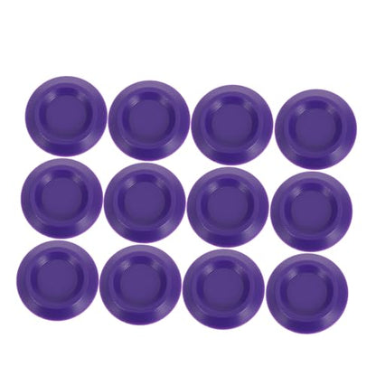 NUOBESTY 12pcs Reptile Feeding Dish Set Plastic Small Feeder Bowls for Frogs, Lizards, Chameleons and Bearded Dragons Terrarium Feeding Station
