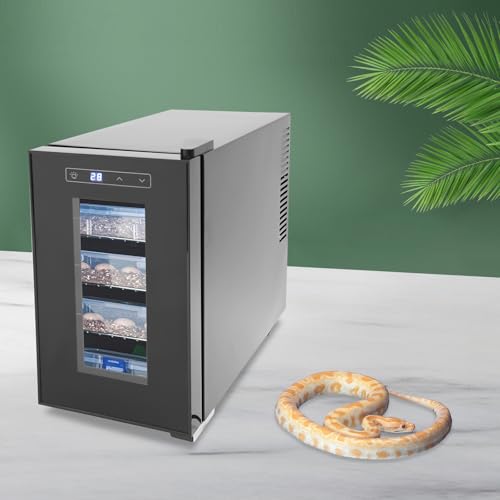 6.08 Gal Reptile Egg Hatcher, Reptile Hatcher Machine with Precise Temp Control 50-104°F, Double Glass Door, 110V Digital Lab Incubator, for Turtle Lizard Snake Amphibian Eggs - size: 70W