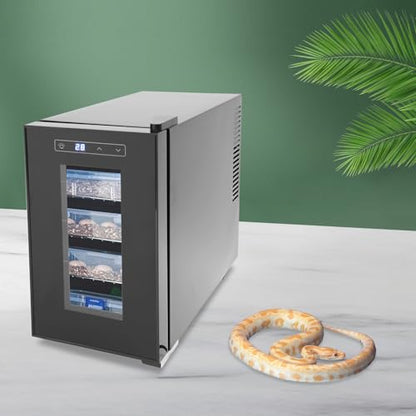 6.08 Gal Reptile Egg Hatcher, Reptile Hatcher Machine with Precise Temp Control 50-104°F, Double Glass Door, 110V Digital Lab Incubator, for Turtle Lizard Snake Amphibian Eggs - size: 70W