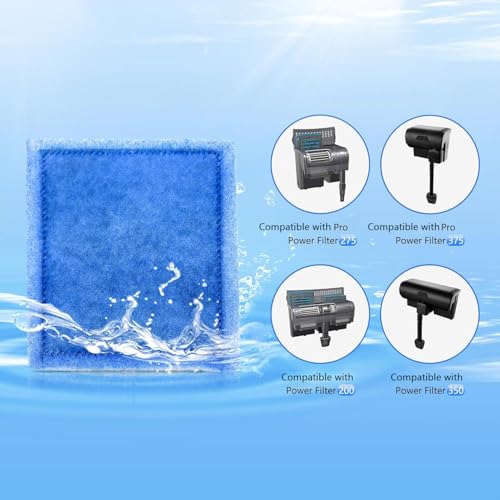 Aquarium Filter Cartridge 8 Pack Rite-Size C Filter Replacement Cartridges | Compatible with PRO Power Filters 275/375 /Power Filters 200/350 - size: 8 pcs