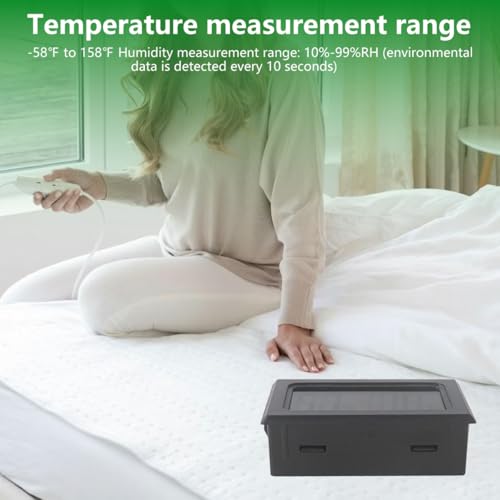 Pack of 6 Mini Small Digital Hygrometer Thermometer Indoor Temperature and Humidity Meter Gauge with Temp Humidity Sensor Monitor Fahrenheit,Universal Use for Jars,Home,Room
