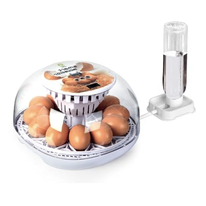 Series I - 12 Egg Incubator for Beginners, Auto Egg Turn, Steady Self-Regulating Humidity & Consistent Temperature Control for Hatching Chicken, Goose, Duck, Quail, Pigeon, and Turkeys - size: 12-Egg White