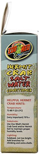 Zoo Med Hermit Crab Salt Water Conditioner - size: 2.25 fl. oz.