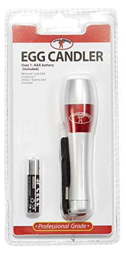 Little Giant® Egg Candler | Handheld Cordless Light for Checking Incubator Egg Development | Compact Incubation Flashlight Tester with Wrist Strap & AAA Battery Included