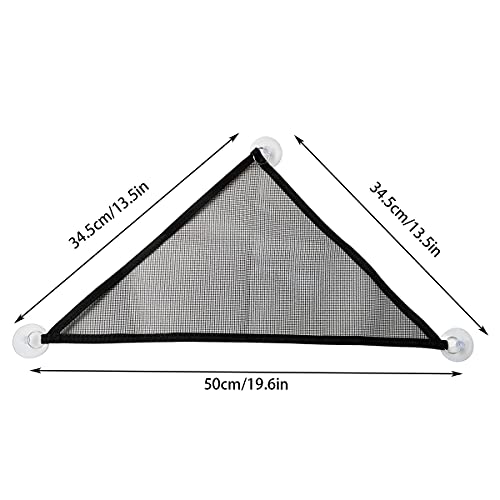 2 Pcs Bearded Dragon Lizard Hammock, Geckos Hammock, Breathable Mesh Reptile Hammock, Suitable for Iguanas, Anoles, Geckos, Snakes, Chameleon（Black） - color: black
