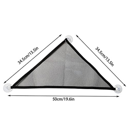 2 Pcs Bearded Dragon Lizard Hammock, Geckos Hammock, Breathable Mesh Reptile Hammock, Suitable for Iguanas, Anoles, Geckos, Snakes, Chameleon（Black） - color: black