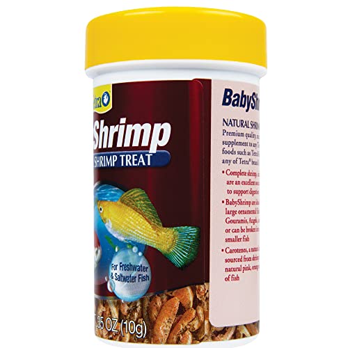 Tetra BabyShrimp 0.35 Ounce, Natural Shrimp Treat for Aquarium Fish (033197), (Pack of 4) - size: 0.35 Ounce (Pack of 4)
