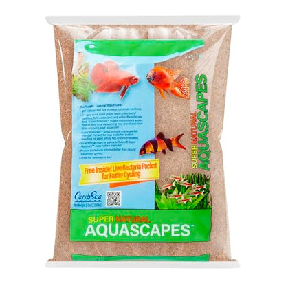 CaribSea Super Naturals Aquascape Sunset Gold - 10 lb - Natural Substrate for Freshwater Aquariums, Perfect for Aquascaping & Creating Vibrant Landscapes