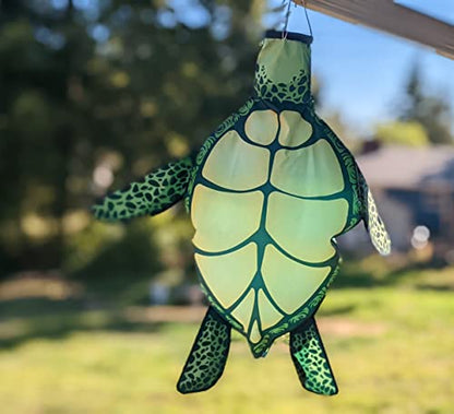 Madrona Brands Small Turtle Windsock 32 Inch | Durable Outdoor Hanging Wind Sock for Outside | Yard, Garden, Patio, Beach, Dock