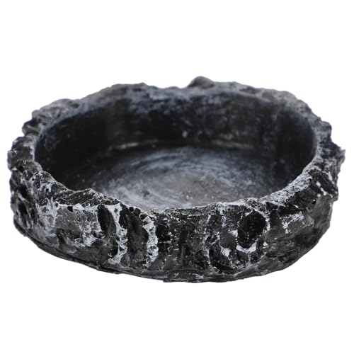 MERRYHAPY Crawling Pet Food Storage Basin Reptile Accessory Snake Water Dish Reptile Bowl Food Feeding Container Turtle Dish