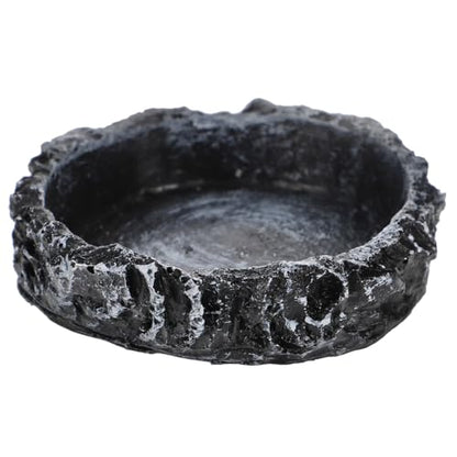 MERRYHAPY Crawling Pet Food Storage Basin Reptile Accessory Snake Water Dish Reptile Bowl Food Feeding Container Turtle Dish