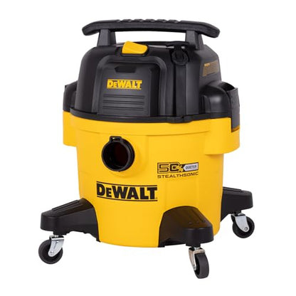 DEWALT STEALTHSONIC Wet Dry Shop Vac 6 Gallon, Shop Vacuum Wet and Dry 5 HP, Ultra Quiet Shopvac with Powerful Suction, Wet Dry Vacuum Cleaner for Home, Garage, Workshop, Jobsite, DXV06P-QT - size: 6 Gallon (1 Dust Bag)