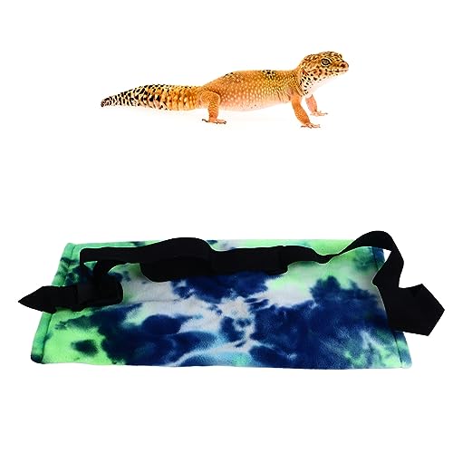 Bearded Dragon Carrier, Soft Cotton Lizard Carrier for Reptile Travel Bag, Breathable Small Pet Travel Bag for Hamsters and Chinchillas, Secure Snap Buttons