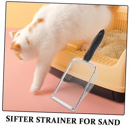 Stainless Steel Reptile Litter Cleaner Shovel Sand Substrate Scoop for Easy Cleaning of Reptile Sand Lizard Snake Fine Mesh Design for Efficient Waste