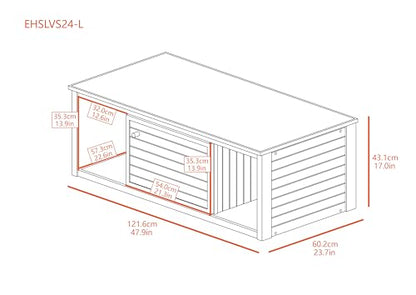 New Age Pet ECOFLEX Two Large Reptile Enclosures with Matching Stacker and Low Cabinet Stand Set in Maple - color: Maple